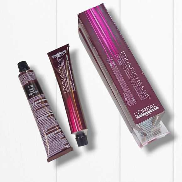 L'Oreal Professionnel DIARichesse 2 Tubes Ammonia-Free 7.30/7GGG Gold - Picture 9 of 16